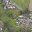 Oblique aerial view of Carnock Old Parish Church, taken from the SE.