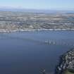 General oblique aerial view of the River Tay centred on the Tay Bridge with Dundee beyond, taken from the SW.