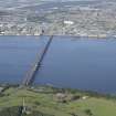 Oblique aerial view of Tay Bridge with Dundee beyond, taken from the SSE.