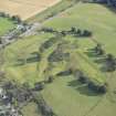 Oblique aerial view of Lumphanan Golf Course, taken from the W.