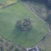 Oblique aerial view of Knock Castle, taken from the NW.