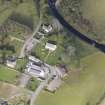Oblique aerial view of Towie Parish Church, taken from the SE.