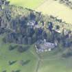Oblique aerial view of Kildrummy Castle, taken from the SE.