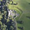 Oblique aerial view of Kildrummy Castle, taken from the SW.