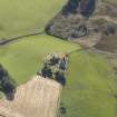 Oblique aerial view of Kildrummy Parish Church, taken from the N.