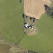 Oblique aerial view of Kildrummy Parish Church, taken from the S.