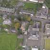 Oblique aerial view of St Columba's Church Invergowrie, taken from the S.
