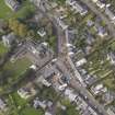 Oblique aerial view of Longforgan Main Street, taken from the SE.