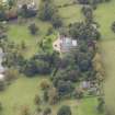 Oblique aerial view of Ballindean House, taken from the ENE.