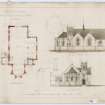 Ground plan and elevations
W L Carruthers Architect Inverness 1895