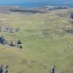 General oblique aerial view of the Fair Isle, looking NE.