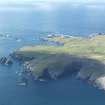 General oblique aerial view of Springfield, Fair Isle, looking SW.