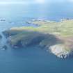 General oblique aerial view of Springfield, Fair Isle, looking SW.