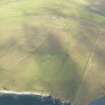 General oblique aerial view of Snabrough, Fetlar, looking E.