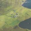 General oblique aerial view of Belmont House, Unst, looking SSE.