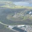 General oblique aerial view of Sullom Voe Oil Terminal, looking S.