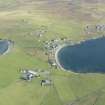 General oblique aerial view of Hillswick, looking NE.