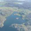 General oblique aerial view of Gunnister Voe, Ness of Hamar, looking NE.
