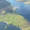 General oblique aerial view of Kebister, Lerwick, looking SW.