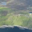 General oblique aerial view of Isbister, Whalsay, looking NW.