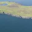 General oblique aerial view of Mid Breck, Whalsay Golf Course, looking W.