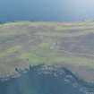 General oblique aerial view of Whalsay Golf Course and the enclosure, looking SSE.
