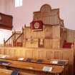 View of pulpit and precentor's desk.