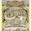 Advertisement for The Coatbridge Tinplate Company, Coatbridge, Thomas Justice & Sons, Whitehall Street, Dundee and Lochside Coal & Fireclay Company, Townhill, Dunfermline
