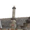 Detail of wallhead chimney stack on west elevation of station building.