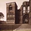 Edinburgh. General view of Holyrood Chapel from the west. Titled:'Holyrood Chapel West, J.P.123.'