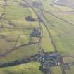 Oblique aerial view of the proposed line of the A75 Dunragit Bypass.