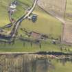 Oblique aerial view during excavation.