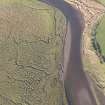 Oblique aerial view of the Piltanton Burn beside the location of the enclosure.