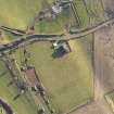 Oblique aerial view during excavation.