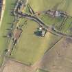 Oblique aerial view during excavation.