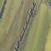 Oblique aerial view of the archaeological evaluation trenches in advance of the A75 Dunragit Bypass construction.