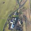 Oblique aerial view during excavation.