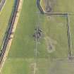 Oblique aerial view during excavation.