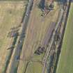 Oblique aerial view during excavation.