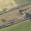 Oblique aerial view during excavation.