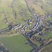 Oblique aerial view of Glenluce Village, looking N.