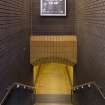 View from concourse level, looking down main stairwell of West Street subway station