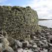 Broch wall at SW, taken from the NW.