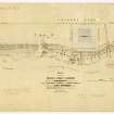 Plan showing East Princes Street Gardens, Edinburgh.
Titled: 'Plan of part of Princes Street Gardens shewing embankments carrying on along the new road and terrace along Princes Street and round the Scott Monument with the  boundary lines referred to in Process from a survey by George Buchanan Civil Engineer, Edin'.