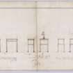 Design for a cabinet stand and fireside table for Mrs Russell