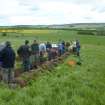 Investigation of a putative cropmark enclosure at Sheriffside, East Lothian, by the Rampart Scotland Project.