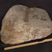 Incised stone slab (H.S. no. KMD005) flash with scale