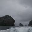 General shot of Stac Lee, Stac an Armin (centre) and Boreray (right), taken from the SW.