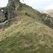 General shot of the ridge of dun looking towards A'Bhi, taken from the SE.