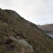 General shot looking NW along the steep slopes of Dun.